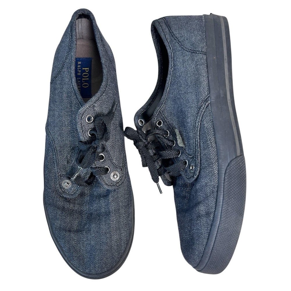 Polo Ralph Lauren Vail Low Top Lace Up Cotton Sneakers Men’s Size 10.5D